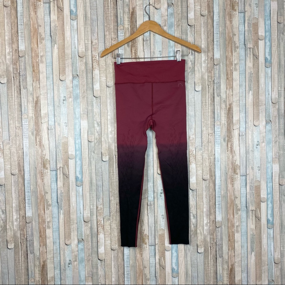 Varley S Ombre Perforated High Rise Waist Dover 7/8 Legging Tight Athletic Yoga - Picture 6 of 14